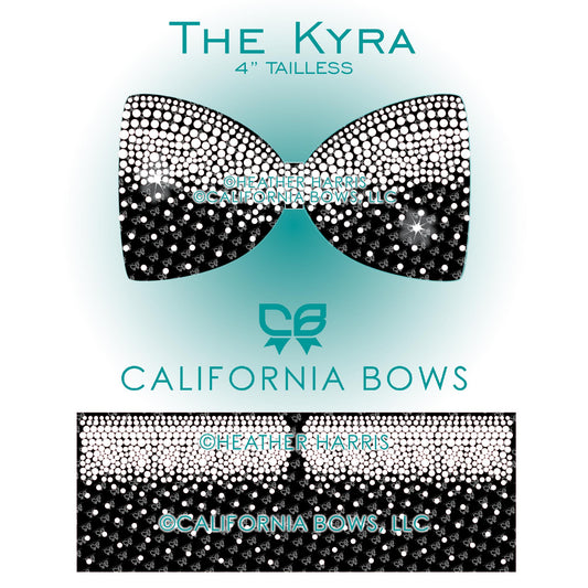 Kyra 4" Tailless Bow Rhinestone Template Download