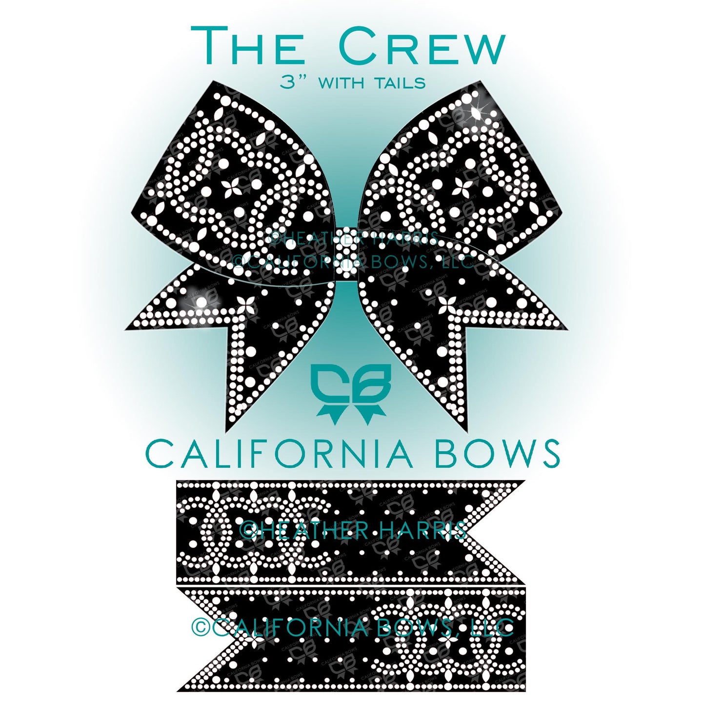 Crew 3" Bow Rhinestone Template Download