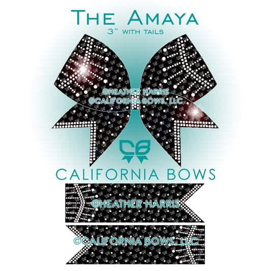 Amaya 3" Bow Rhinestone Template Download