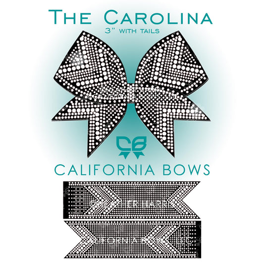 Carolina 3" Bow Rhinestone Template Download