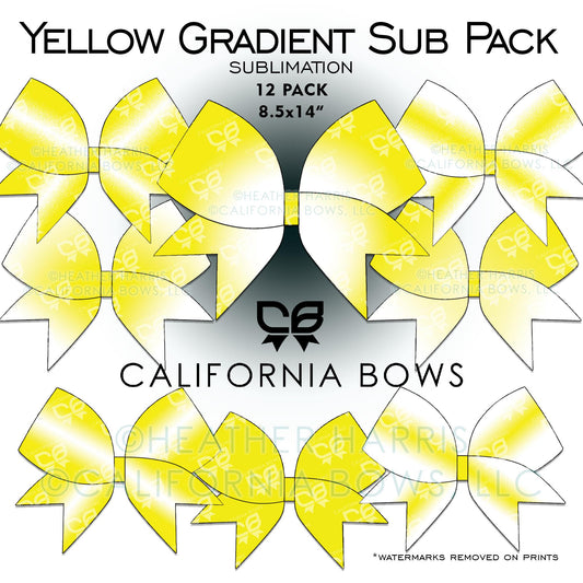 12 Yellow Gradient  Design Sublimation Download PNG