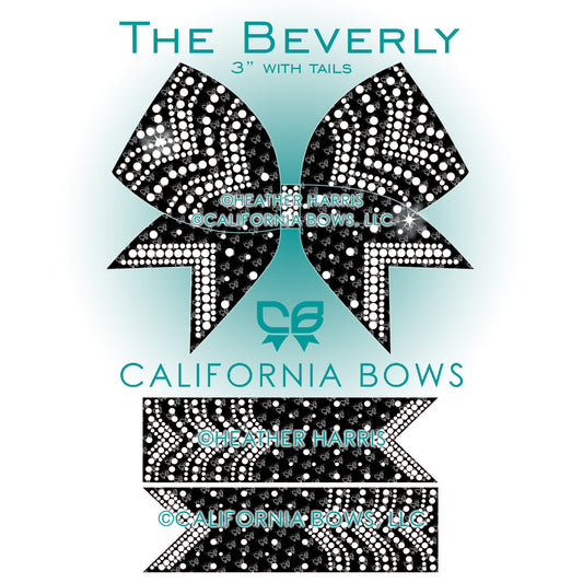 Beverly 3" Bow Rhinestone Template Download