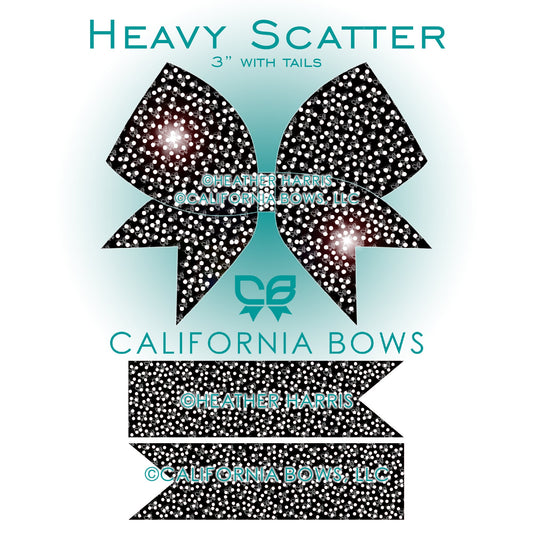 Heavy Scatter 3" Bow Rhinestone Template Download