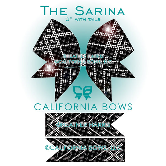 Sarina 3" Bow Rhinestone Template Download