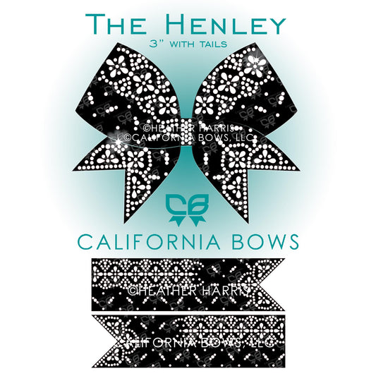 Henley 3" Bow Rhinestone Template Download