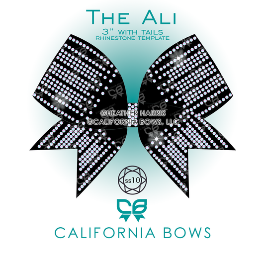 Ali 3" Bow Rhinestone Template Download