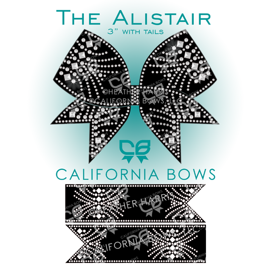 Alistair 3" Bow Rhinestone Template Download