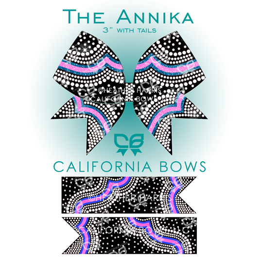 Annika 3" Bow Rhinestone Template Download