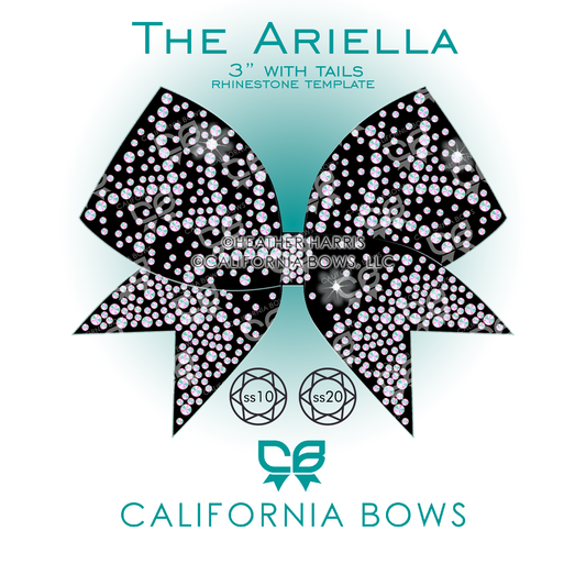 Ariella 3" Bow Rhinestone Template Download