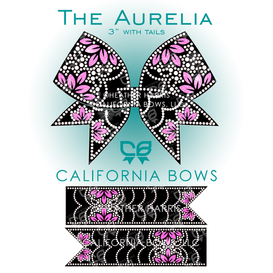 Aurelia 3" Bow Rhinestone Template Download