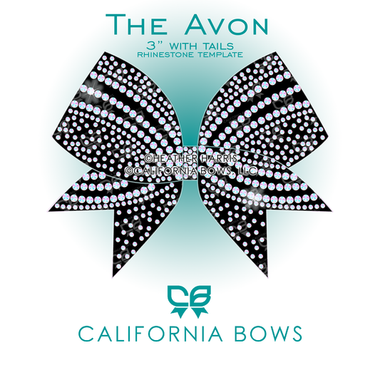 Avon 3" Bow Rhinestone Template Download