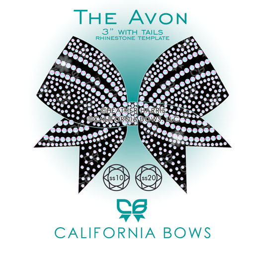 Avon 3" Bow Rhinestone Template Download