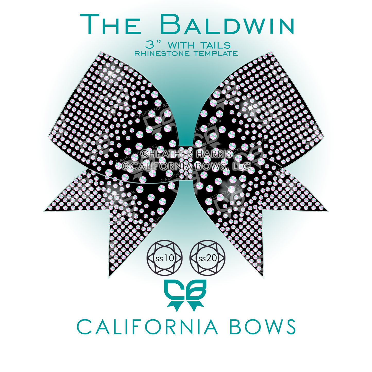 Baldwin 3" Bow Rhinestone Template Download