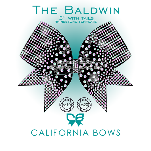 Baldwin 3" Bow Rhinestone Template Download