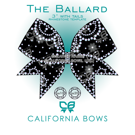 Ballard 3" Bow Rhinestone Template Download
