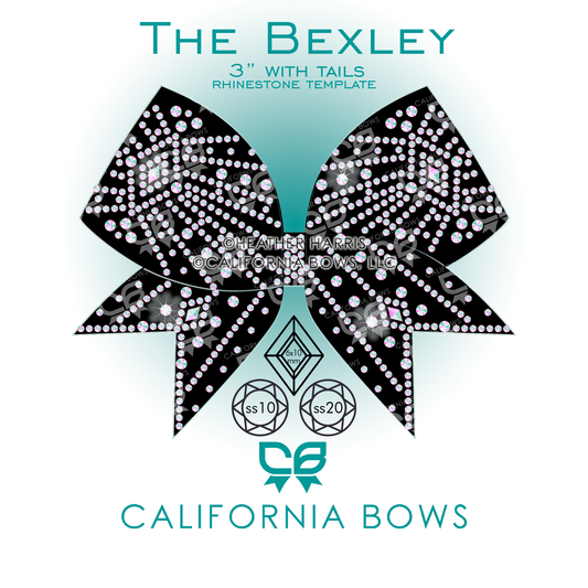 Bexley 3" Bow Rhinestone Template Download