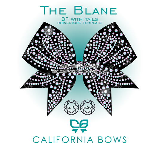 Blane 3" Bow Rhinestone Template Download
