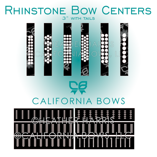 Rhinestone Centers Cheer Bow Download