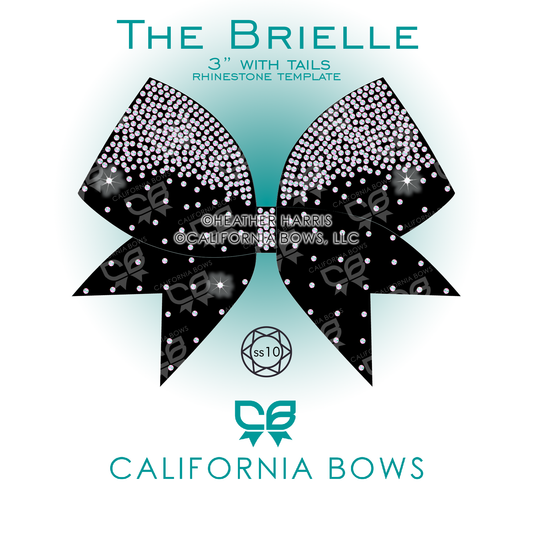 Brielle 3" Bow Rhinestone Template Download
