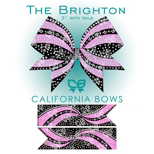 Brighton 3" Bow Rhinestone Vinyl Template Download