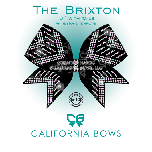 Brixton 3" Bow Rhinestone Template Download