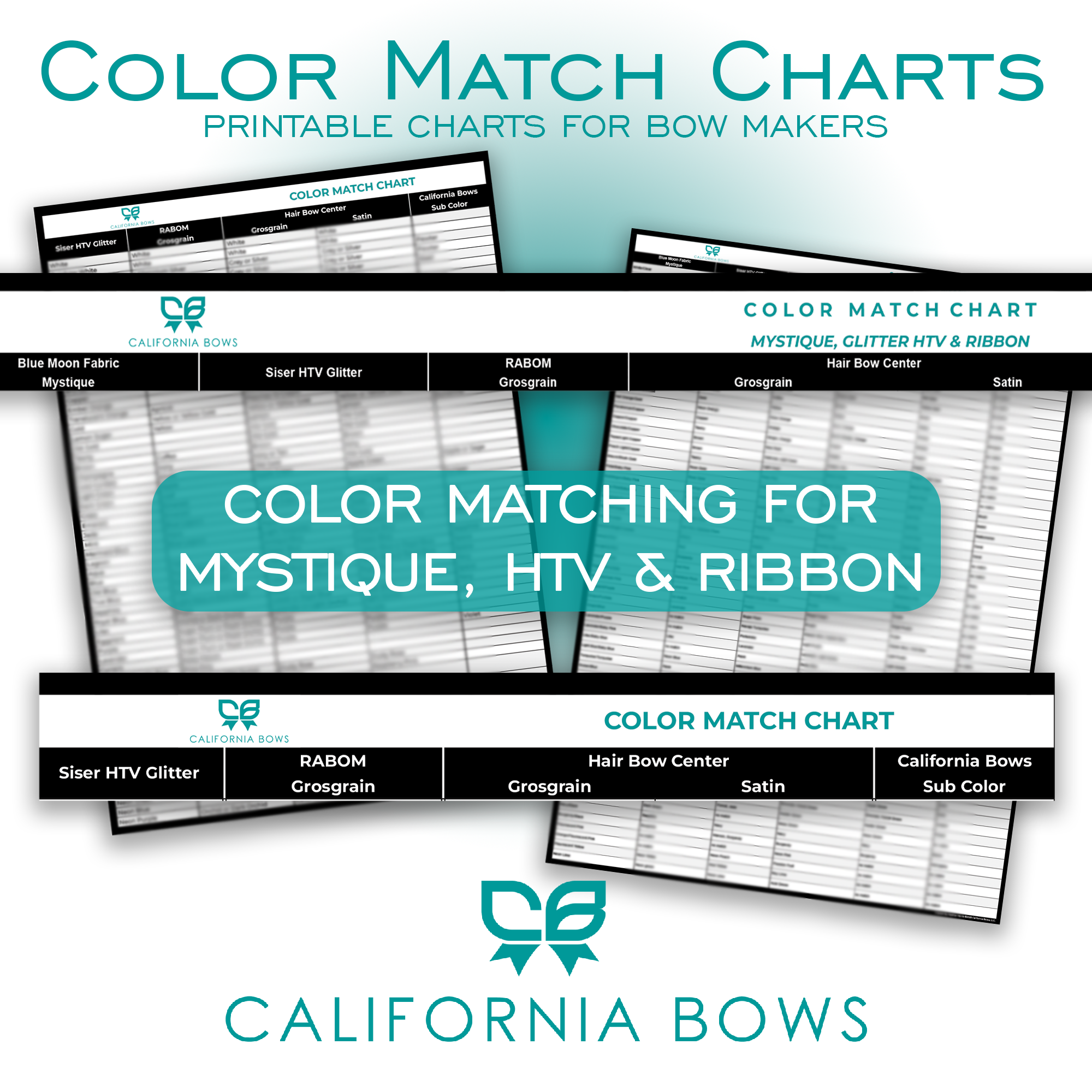 Matchmaker Chart Color Match Charts for Bow Makers – CALIFORNIA BOWS