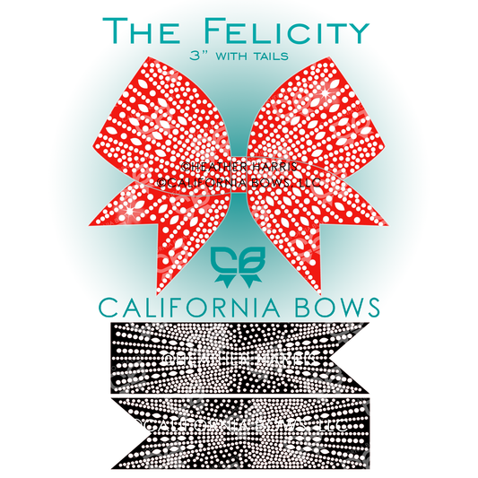 Felicity 3" Bow Rhinestone Template Download