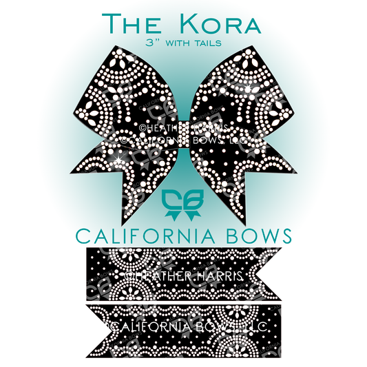 Kora 3" Bow Rhinestone Template Download