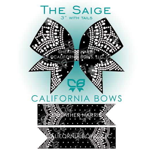 Saige 3" Bow Rhinestone Template Download