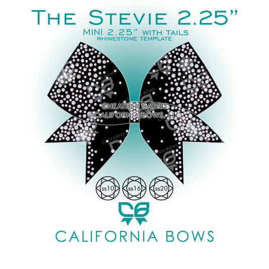 Stevie 2.25" Bow Rhinestone Template Download