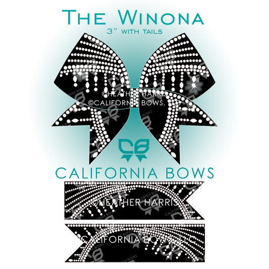 Winona 3" Bow Rhinestone Template Download
