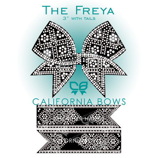 Freya 3" Bow Rhinestone Template Download