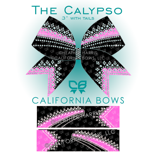 Calypso 3" Bow Rhinestone Vinyl Template Download