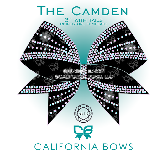 Camden 3" Bow Rhinestone Template Download
