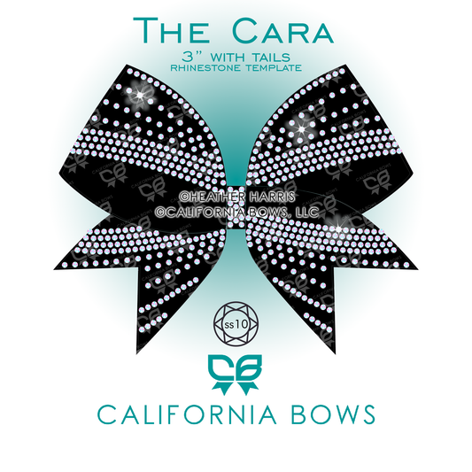 Cara 3" Bow Rhinestone Template Download
