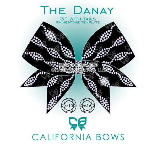 Danay 3" Bow Rhinestone Template Download