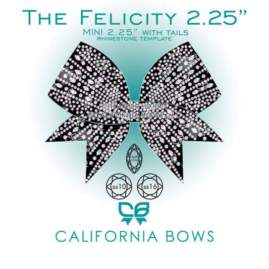 Felicity 2.25" Bow Rhinestone Template Download