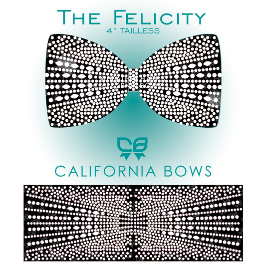 Felicity 4" Tailless Bow Rhinestone Template Download