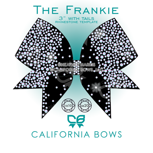 Frankie 3" Bow Rhinestone Template Download