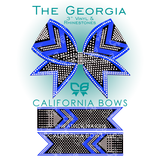 Georgia 3" Bow Vinyl & Rhinestone Template Download