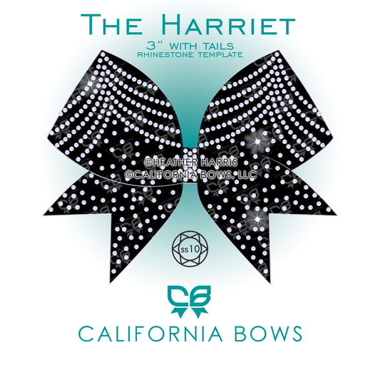 Harriet 3" Bow Rhinestone Template Download