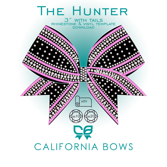 Hunter 3" Bow Rhinestone Template Download