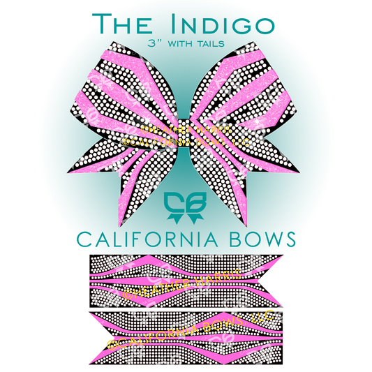 Indigo 3" Bow Rhinestone Template Download
