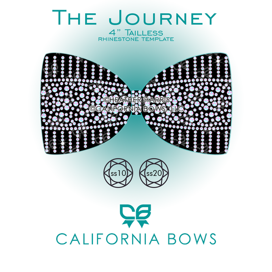 Journey 4" Tailless Bow Rhinestone Template Download