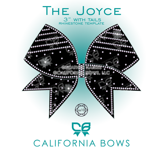 Joyce 3" Bow Rhinestone Template Download