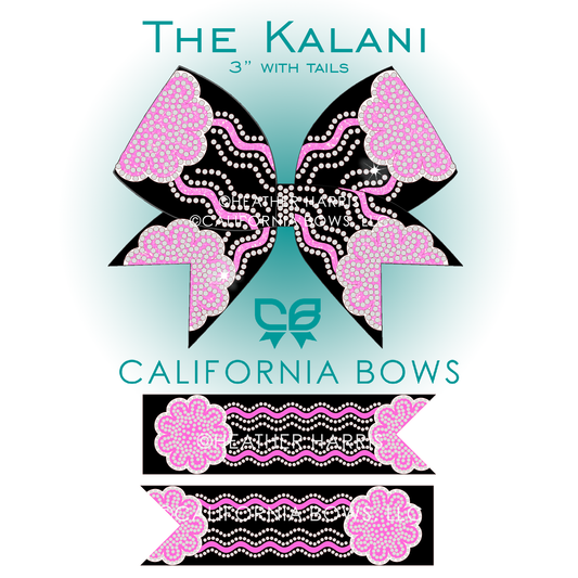 Kalani 3" Bow Rhinestone Template Download