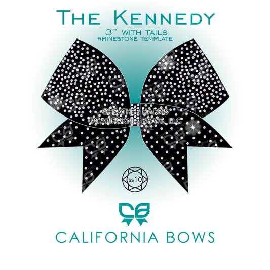 Kennedy 3" Bow Rhinestone Template Download