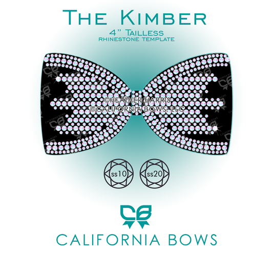 Kimber 4" Tailless Bow Rhinestone Template Download