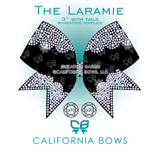 Laramie 3" Bow Rhinestone Template Download