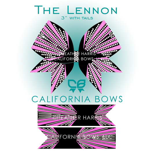 Lennon 3" Bow Rhinestone Template Download